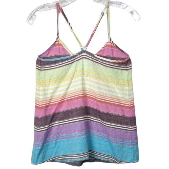Mara Hoffman Gauze Rainbow Stripe Tank Top XS - Picture 3 of 7